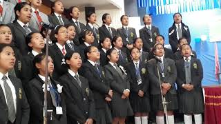 Aashish bipul chettri cover by the students of Saptashri Gyanpeeth taught by Mr Pritam [upl. by Atterrol]