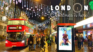 🎄LONDON CHRISTMAS CITY LIGHTS 2023 ✨  CARNABY UNIVERSE AND THE TWINKLING OXFORD STREET LONDON🇬🇧 [upl. by Eanod]