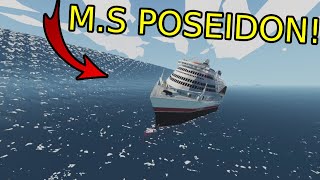 Poseidon Sinking Survival  Stormworks Build and Rescue [upl. by Wesley]