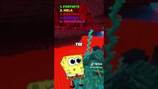 NON dire la mia stessa cosa tiktok shortsyoutube inganno spongebob minecraftshorts parte68 [upl. by Adnwahsar]