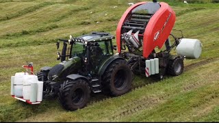 Slåtten 2024  Slåing raking pressing  Valtra [upl. by Anuat39]