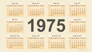 Kalender 1975 [upl. by Ahsiea]