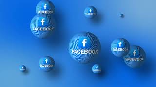 FB Social Media Icon Animated Background  ZWorkStudio  No Copyright  Royalty Free [upl. by Rania]