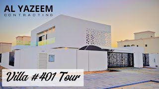 VILLA 401 TOUR BY AL YAZEEM CONTRACTING [upl. by Arratal]