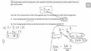 Formler og formelregning 1P matematikk [upl. by Quigley]