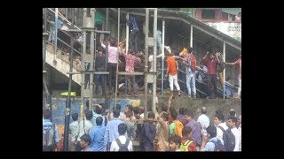 Elphinstone Station Stampede Incident occurred in the peak hour due to huge crowd [upl. by Elorak285]