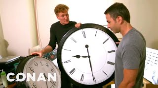 Conan Catches Jordan Schlansky Coming In Late  CONAN on TBS [upl. by Elamrej498]