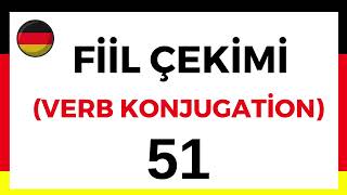 ALMANCA FİİL ÇEKİMİ VERB KONJUGATİON almancaöğreniyorum almancafiiler [upl. by Marget]