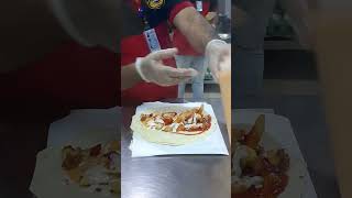 Arabic Falafel Sandwich Wrap for 500 Sar  also Falafel Recipe Process satisfying shorts [upl. by Ahseya]