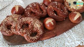 Recette facile de Bretzel salé et sucré  Homemade Soft Pretzel  خبز البريتزل الالماني [upl. by Rye]