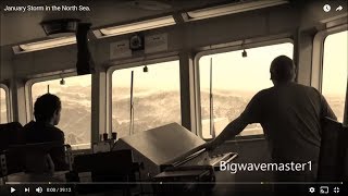 🔴 TERRIFYING Footage What Its Like OnBoard a Ship In a North Sea STORM waves Storm ocean [upl. by Aserat]