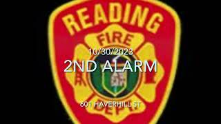 10302023 2nd alarm Reading Ma 601 Haverhill St fireground audio [upl. by Pepper]