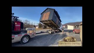 Two Sheds Heading Out From North Mountain Structures in Chambersburg PA [upl. by Ynnattirb590]