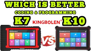 ECU CODING Scan Tool Kingbolen K7 Vs Kingbolen K10 [upl. by Asamot902]