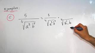 RACIONALIZACIÓN DE DENOMINADORES PRIMER CASO [upl. by Enneira]