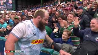 😉 Joe Marler sent off at Welford Road against Leicester Tigers takes it well [upl. by Latreshia847]