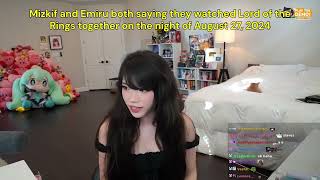 Mizkif and Emiru Still Dating  Watched Lord of the Rings Together and more [upl. by Wojcik]