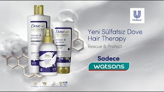 Yeni Dove Hair Therapy RescueampProtect ile Saçlarını �’a Kadar Onar [upl. by Otho]