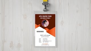 Creative ID Card Design  Photoshop Tutorial [upl. by Andrei]