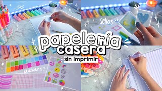 🖍 HAZ PAPELERIA CASERA SIN IMPRIMIR 🌈  DanielaGmr ✨ [upl. by Kcirevam]