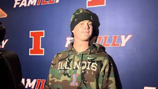 Illini QB Luke Altmyer post game vs Minnesota [upl. by Yanel]