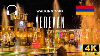 4K Yerevan Friday evening Walking Tour 4K Armenia Yerevan [upl. by Dickey]