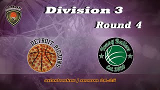 Atlasbasket  Div 3Round 4  DETROIT PIZZONS vs YOUNG BALLERS [upl. by Baudelaire]