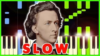 CHOPIN  NOCTURNE Op9 No2  Slow Piano Tutorial 50 Speed [upl. by Nylakcaj]