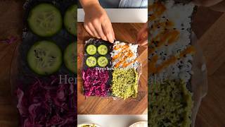 Best Vegan Sushi Wraps Recipe plantbasedrecipes [upl. by Patty]