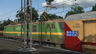 VSKP WAG9 DEPARTING WITH TYPICAL HORNSTRAIN SIMULATOR 2022RAILWORKS GAMEPLAYTRAIN GAMING [upl. by Almira]