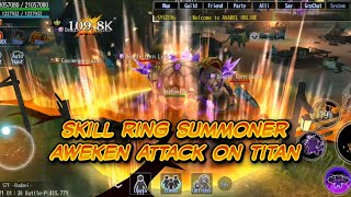 AVABEL ONLINE RIVIEW SKILL RING SUMMONER [upl. by Ennairac96]