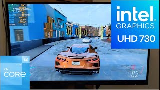 Intel UHD Graphics 730 Forza Horizon 5 [upl. by Tamaru]