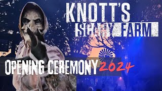 Knotts Scary Farm  Opening Ceremony 2024  Rope Drop [upl. by Michey498]