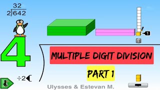 Multi Digit Division Part 1  4th Grade ST Math With JiJi The Penguin [upl. by Wittenburg]