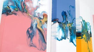 AMAZING Acrylic Pouring Color Split  MUST SEE THIS Fluid Painting Tutorial [upl. by Tabbi]