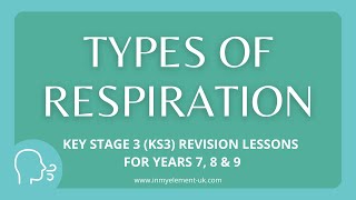 What is respiration aerobic vs anaerobic role of oxygen  Biology Revision Years 7 8 amp 9 [upl. by Postman474]