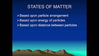 Ch1 states of matter  part 1 [upl. by Ylsew]