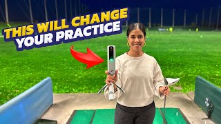 Golf Driving Range Practice Launch Monitor Distance  Beginner Golfer [upl. by Nakasuji]