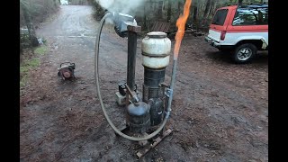 Using Wood to Fuel a Generator How to Build a Wood Gasifier wDemonstration [upl. by Ethan]