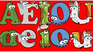 Vowels Sounds A E I O U  Short and Long Vowels  Alphabetimals for Kids  Vowel Sounds improved [upl. by Aisyram]