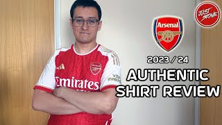 Arsenal  202324 Authentic Home Shirt Review [upl. by Brindell896]