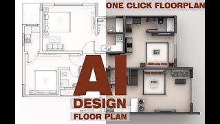 Ai Design Floor Plan  One Click Floor plan  How to Render Architectural Floor plan [upl. by Nwahsad936]