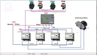 PLC Programming Bangla Tutorial Class 11 How to forward reverse control by Motor using PLC [upl. by Acima333]