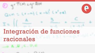 Integrales indefinidas integración de funciones racionales [upl. by Skcirdnek177]