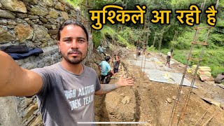 नये मकान के काम में बहुत सारी मुश्किलें आ रही हैं  village lifestyle in Uttarakhand  sj family [upl. by Radloff]