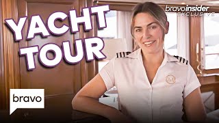 Exclusive Look Inside Below Deck Med’s Mega Yacht  Season 6  Below Deck Mediterranean [upl. by Aisatsana]