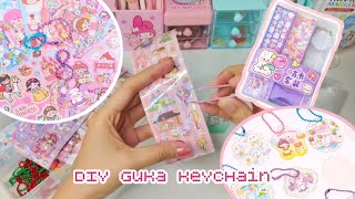 DIY Guka Keychain With Cute Stickers 🌸  Kawaii Cindee  Kawaii Aesthetic [upl. by Marl]