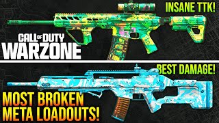 WARZONE Top 5 MOST BROKEN LOADOUTS You NEED To Use WARZONE META Weapons [upl. by Qifar]