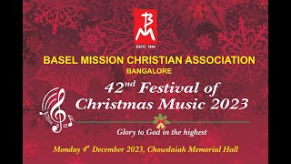 Basel Mission 42nd Festival of Christmas Music 2023  quotGlory to God in the highestquot LIVE STREAM [upl. by Jessamine]