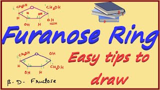 Furanose Ring of Fructose  Cyclic Structures in Carbohydrates  Pyranose amp Furanose Rings [upl. by Fausta]